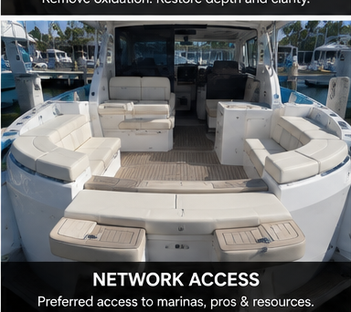 Boat interior seating, part of the ClearHull member community