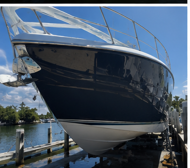 Yacht docked at a South Florida marina
